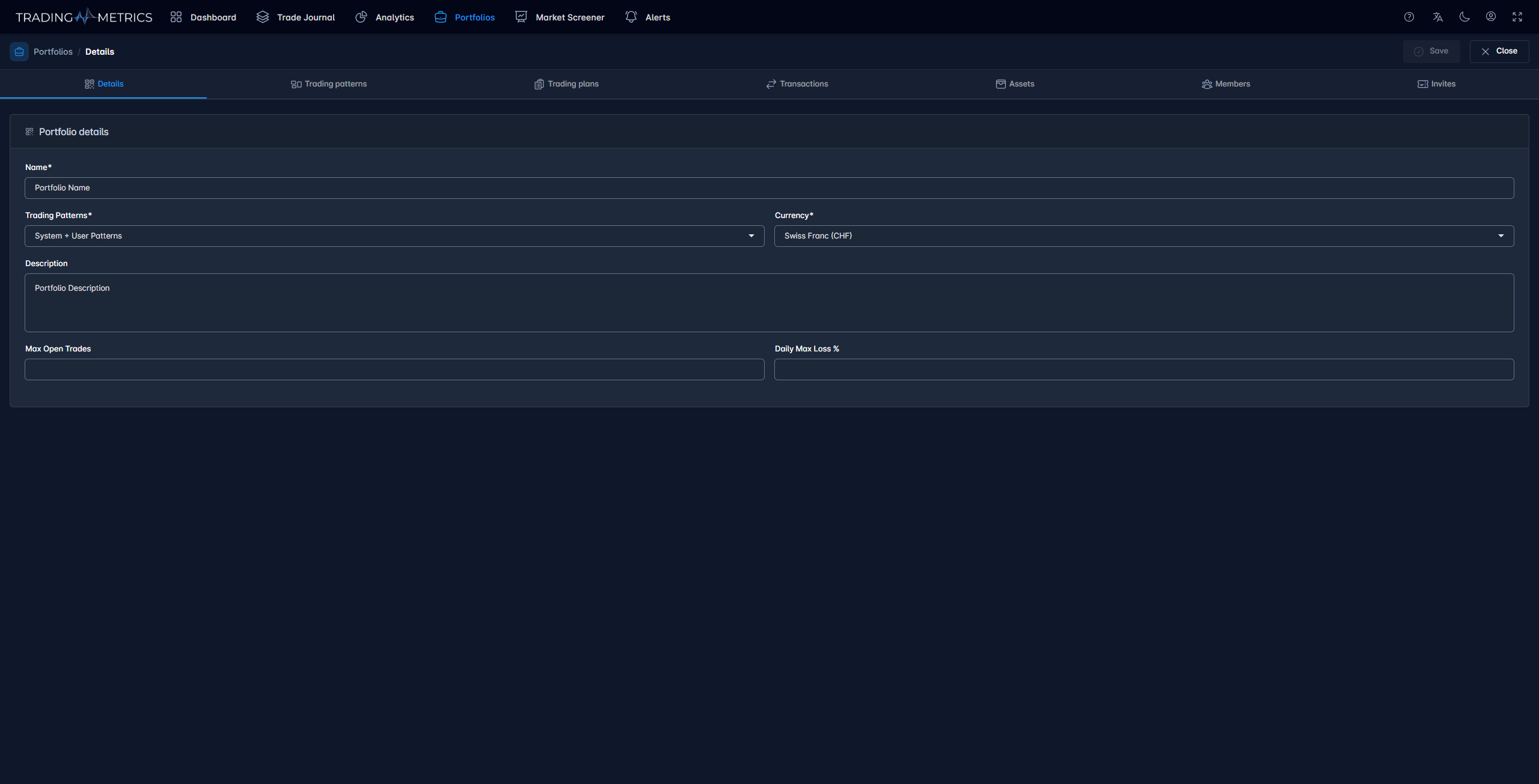 Portfolio Details
